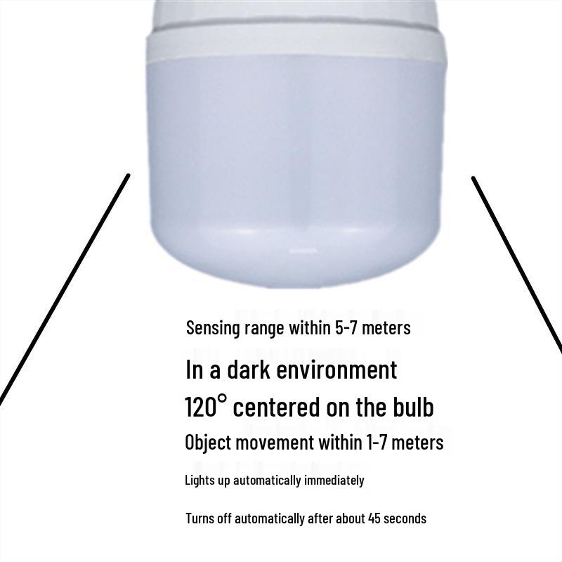 Intelligente LED-Glühbirne mit Radarsensor, hohe Helligkeit, für Flure, Treppenhäuser und Garagen