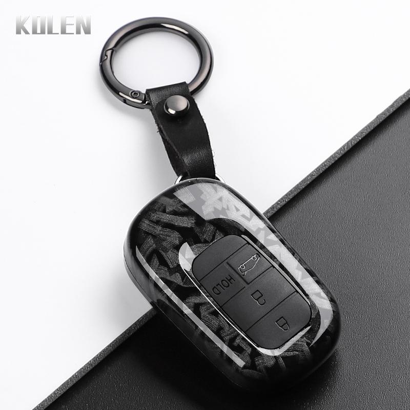Abs Carbon Fiber Style Car Key Case Cover For Honda Civic 11Th Accord Cr-V Hr-V Pilot Vezel Zr-V Crv Key Protector Accessories