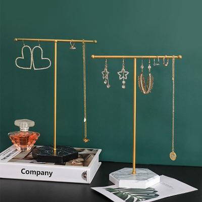 Bottom Iron Jewelry Display Stand Necklace Holder Earrings Storage Rack Earrings Display Stand