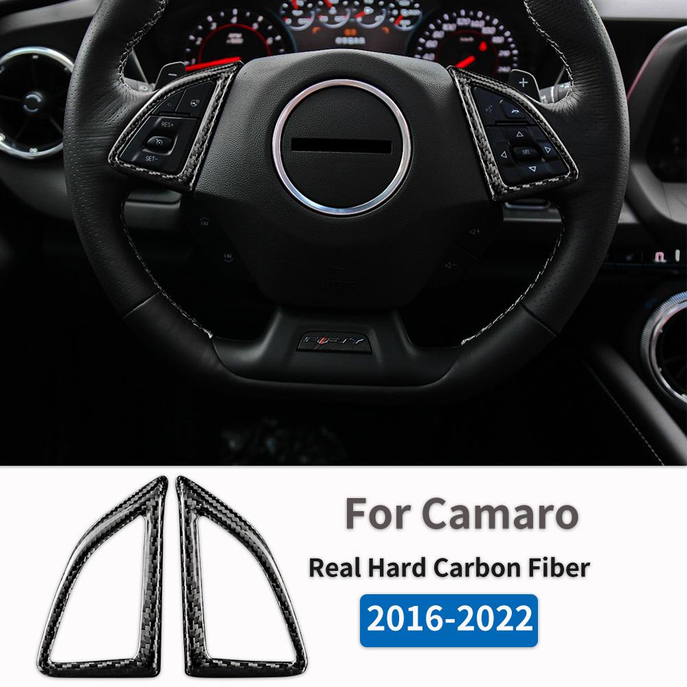 Carbon Fiber Dashboard Trim for Chevy Camaro 2016-2019 Interior Accessories 2-Piece Set