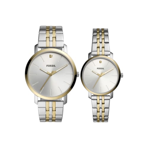 

Fossil LUX LUTHER BQ2467SET Silver & Gold Watch
