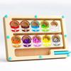 Puzzle Magnetic Color Number Maze Toy Bead Magnetic Sorting Travel Board  Christmas Birthday Gift