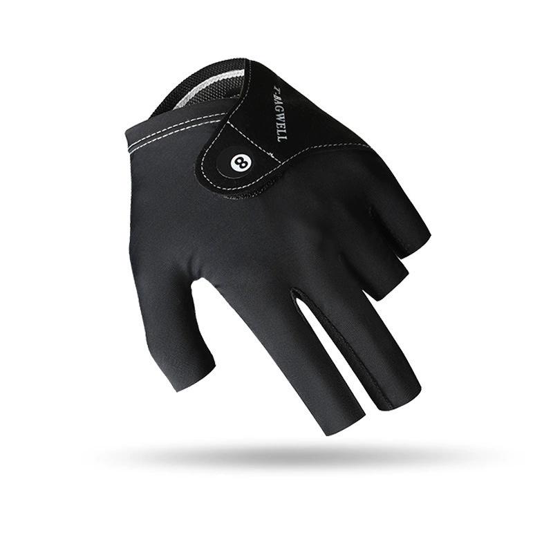 One-Piece Professional Billiards Gloves With Three-Finger Left-Hand Men'S Ice Silk Breathable Professional Billiards Gloves