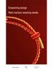 2026 Handgefertigtes Rotes Armband mit Fünf-Kaiser-Münzen: Gewebtes Armband für Männer & Frauen, Benming Jahr Imitiertes Gold Handseil Geschenk