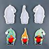 Shiny Santa Claus Little Dwarf Mold Silicone Epoxy Resin Molds DIY Necklace Jewellery Making Keychain Decoration