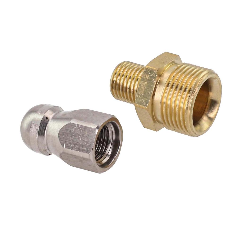 Unclog Nozzle Pipe Dredger Nozzle Stainless Steel Copper Accessories Front Rear Tool Attachment Cleaner Cleaning