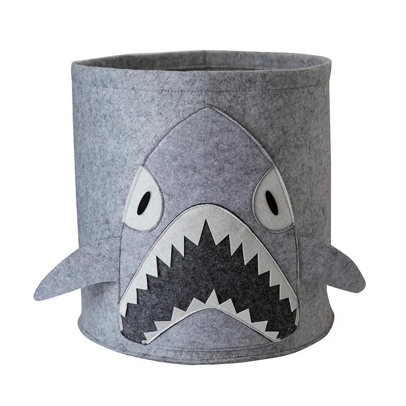 Large Capacity Baby Toy Storage Bucket Felt Storage Bag Large Laundry Hamper Kid Toys Storage Basket Clothes Organizer