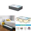 Bed Under Storage Bag With Dual Zippers For Bedroom Organizing And Protection