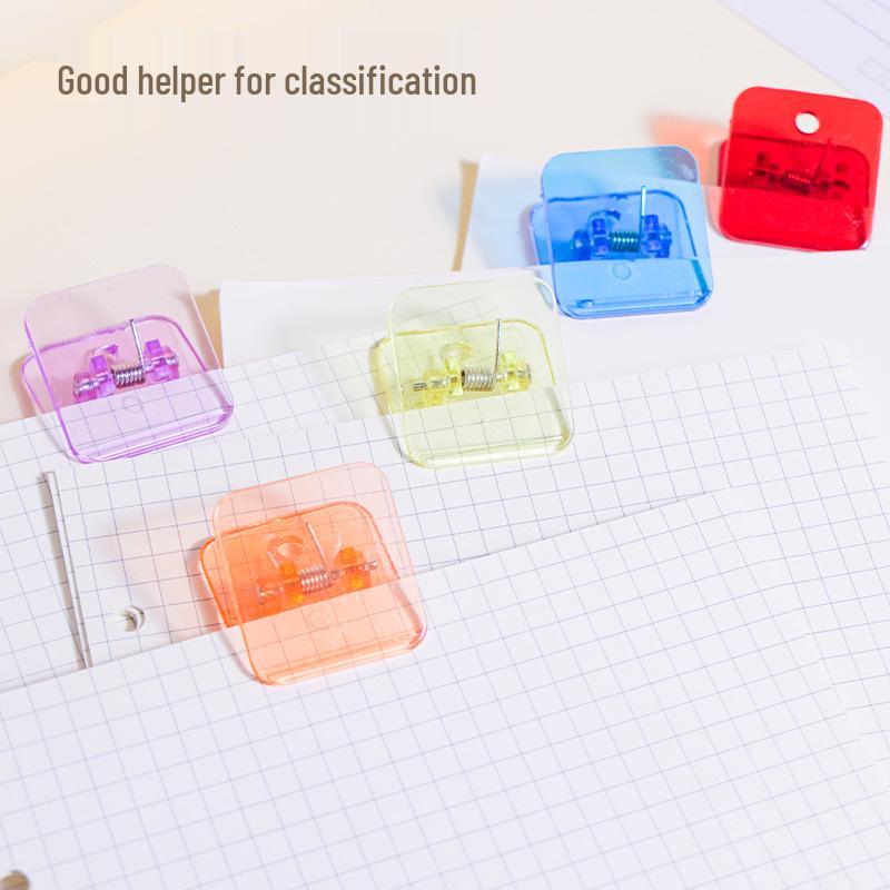 Acrylic Transparent Square Planner Clips for Documents & Tickets