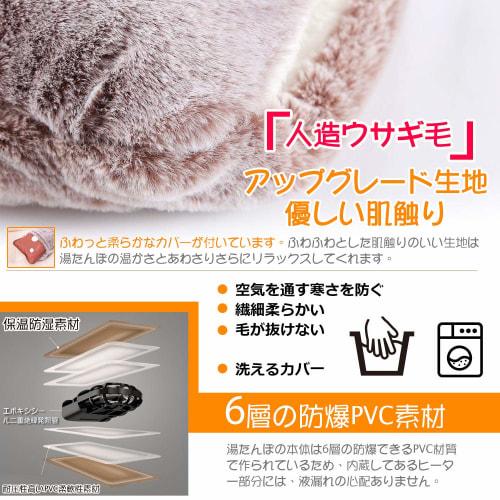 Rilobi Rechargeable Hot Water Bottle [Birthday Gift, New Year's Gift, Christmas Gift] Quick Charging: 8 Minutes, Keeps Warm for 4-12 Hours, Heat Stora