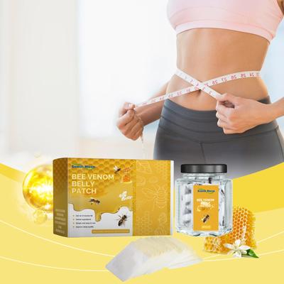 Bee Slimming Patch Self Adhesive Mugwort Belly Patch For Men And Women With Natural Plant Extracts,Easy To Apply Belly Stickers With  Absorption