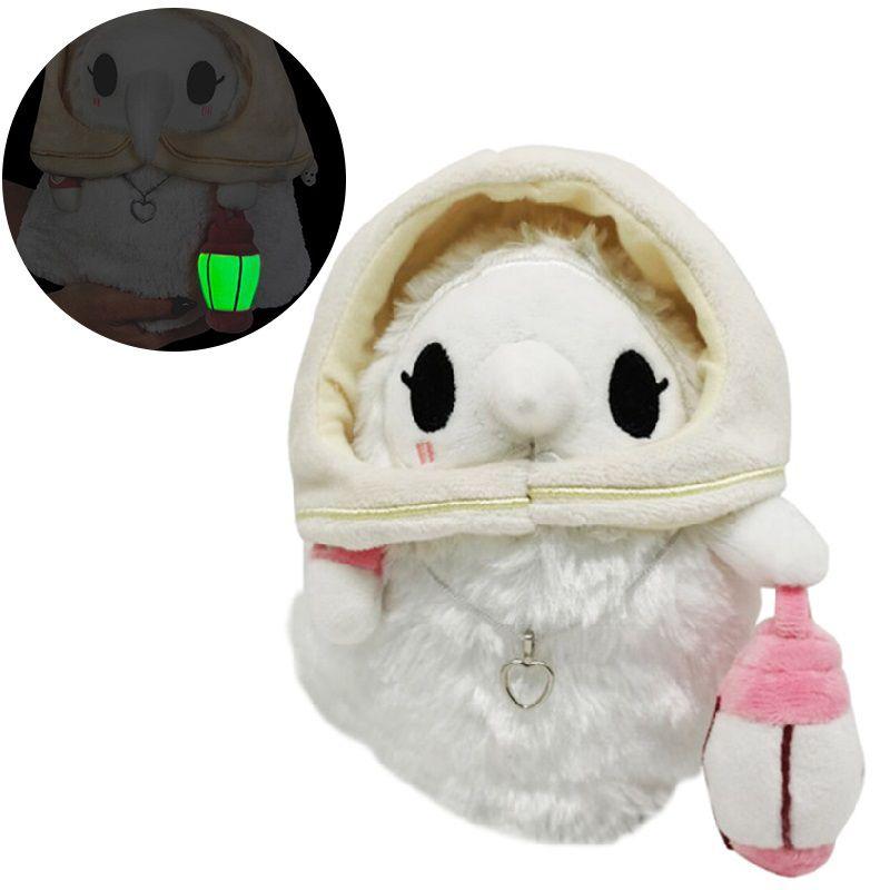 Adorable Doctor Nurse Schnabel Plush Toy With Luminous Lantern For Halloween Celebration