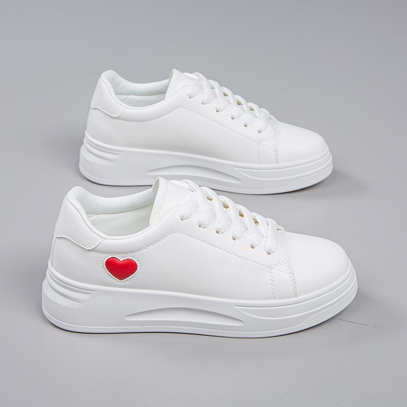 

Love little white shoes женские осенние новые маленькие ароматные туфли универсальные повседневные студенческие туфли на платформе 35 красный