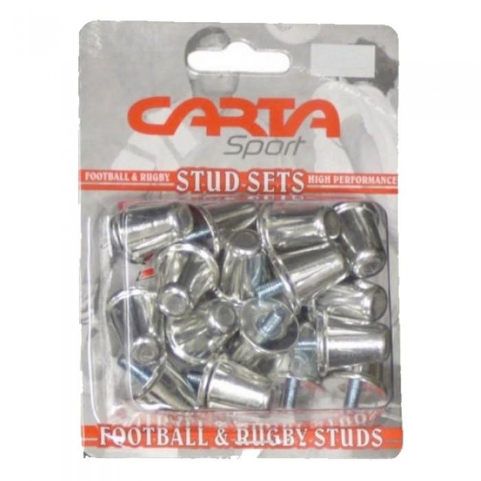 Tacos de fútbol de aluminio Carta Sport Union Rugby (Paquete de 16) 18mm gris