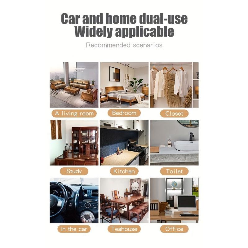 Holz ätherisches Öl Diffusor Parfümbox und Holzkugel Set Zuhause, Auto Parfüm Dekorative Duftnote