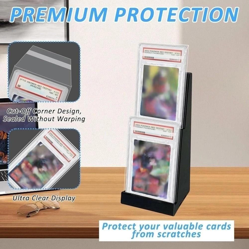 New 100 Sheets Transparent PSA BGS Slab Sleeve Strong Durable PSA BGS Card Brick Film Waterproof Score Card Protective Film