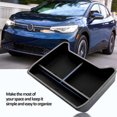 Car Center Console Armrest Storage Box Trims Tray for Volkswagen VW ID.4 ID4 ID 4 CROZZ Interior Organizer