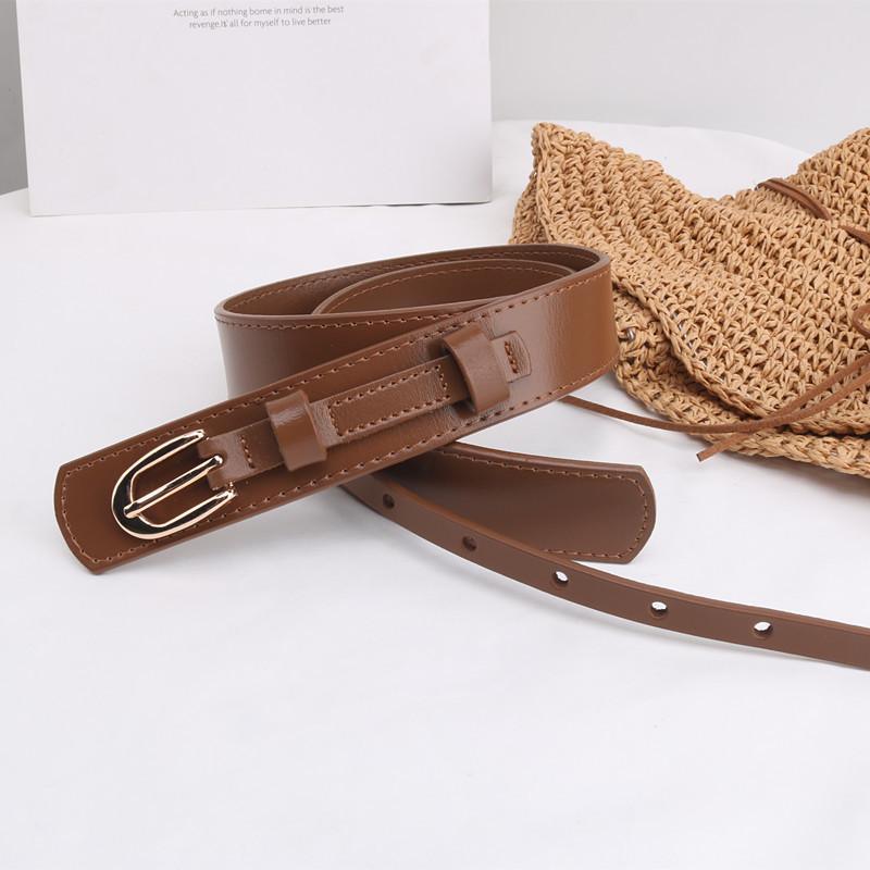 Women Fashion Belt Adjustable for Dress Jeans, Vintage Bohemian Waist Belt for Women, PU Leather Wrap Belt, Bohemia Dresses Accessories