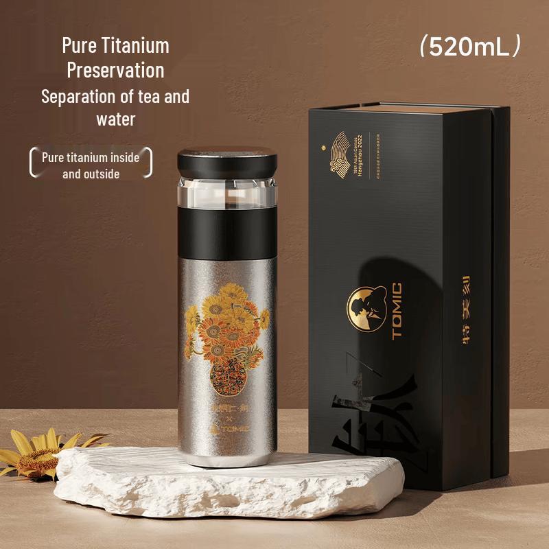 TOMIC Pure Titanium Insulated Tea Cup