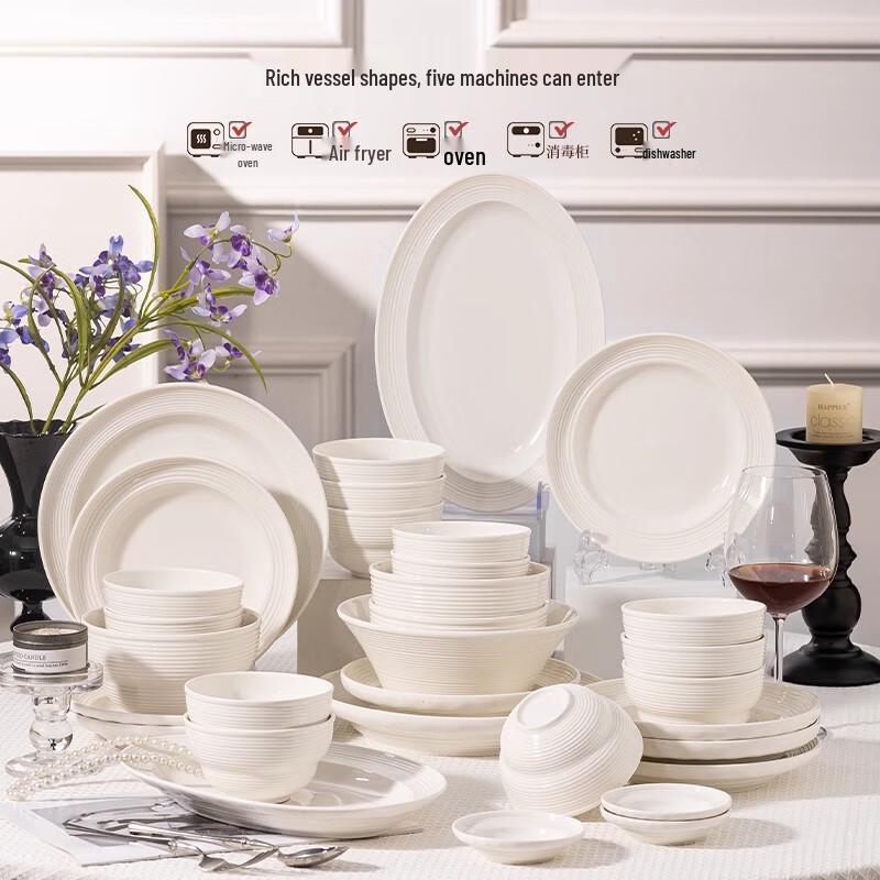 ZISIZ Jingdezhen Keramisk Nudelskål Set