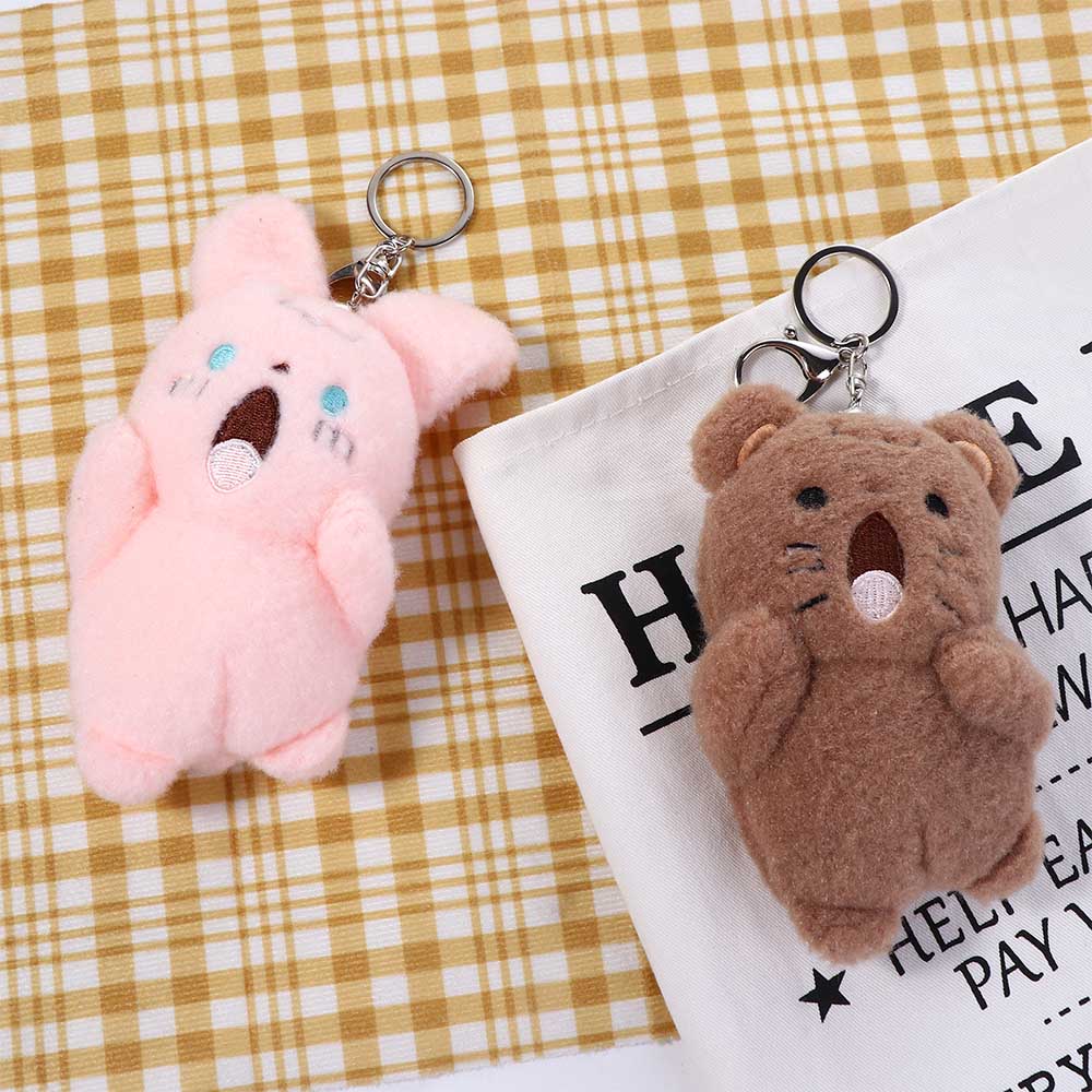 Shouting Cat Shouting Rabbit Bag Decoration Plush Pendant Keychain Stuff Plush Toy Backpack Charms