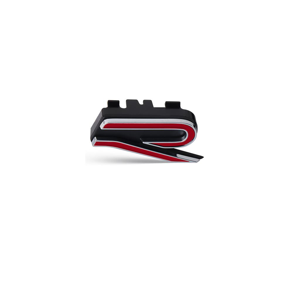 Für Volkswagen Polo GTI Bora Rline Jetta Golf 7 8 Tiguan Tharu Auto Motorhaube Frontgrill Emblem ABS VW Neues R Logo Aufkleber Zubehör wl3