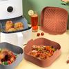 Silicone Air Fryer Basket Liners Square Square Silicone Pot Reusable Air Fryer Silicone Pots for Food Safe Oven Accessories
