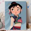 Disney Pearl Painting Mulan Portrait for Beginners and Adults, DIY Pearl Diamond Art Painting Kit for Home Wall Decor Gifts