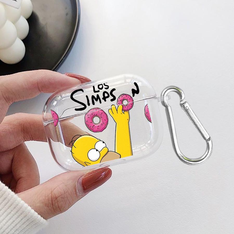 Case For Airpods Pro Pro3 2 4 1 3 Pro2 Clear Earphone Cases Cover Cartoon The S-simpsons