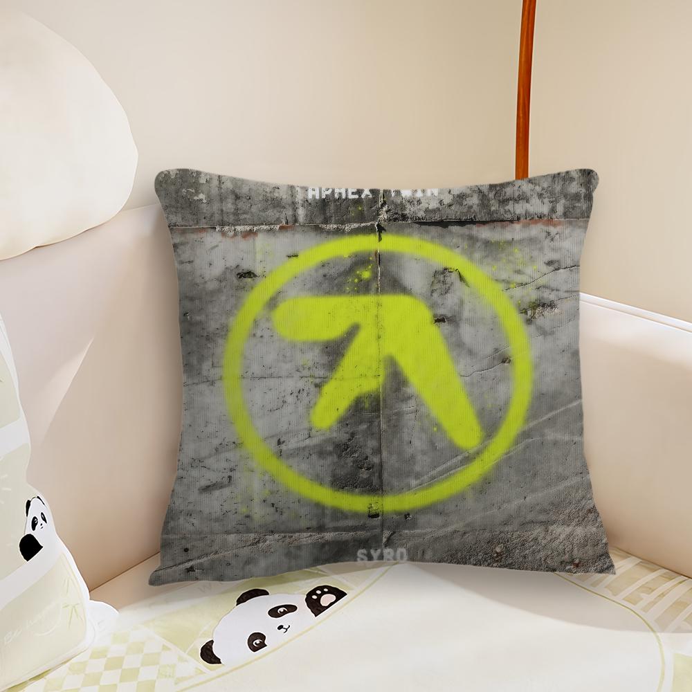 Singer AAphex Twin Cushion Cover Pillow Case Plush Fabric Soft Double Sided Print Sofa Cushion Cover Throw Pillow Covers