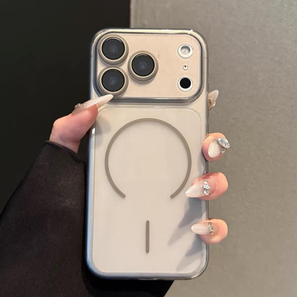 Instant Film-Lens 17-Window Phone Case for iPhone 16 Pro Max - Soft Silicone, Magnetic Adsorption