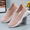Shoes women's 2025 spring new one-pedal large-size single shoes flat-soled casual sports shoes women's breathable mesh shoes