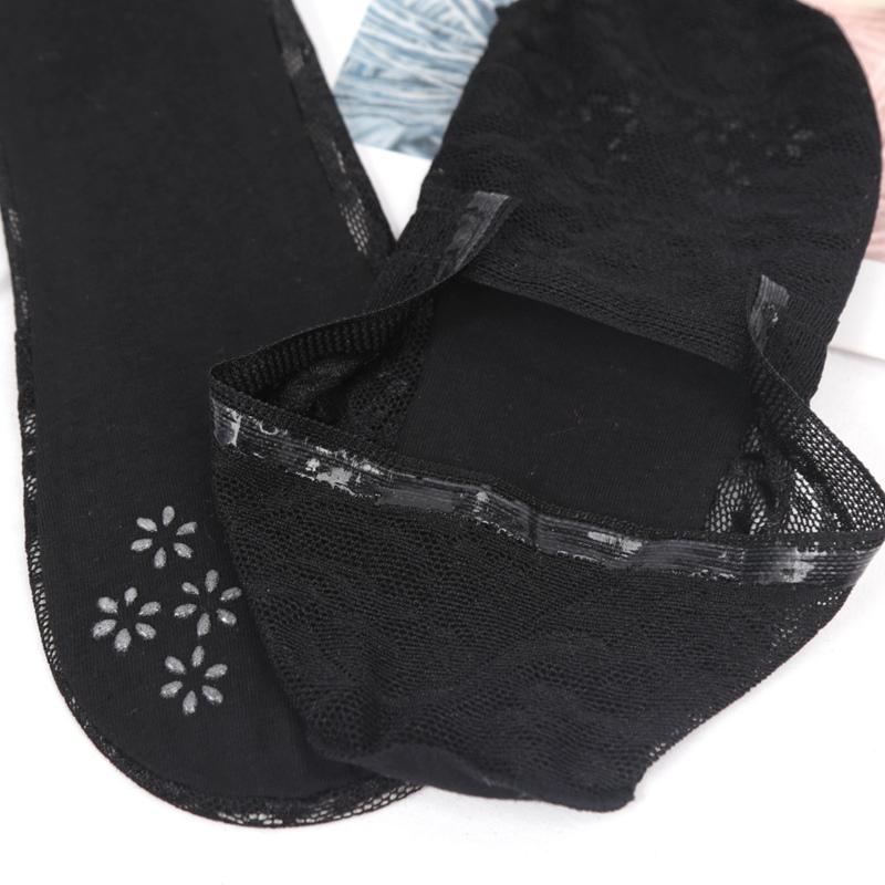 3 Paar Damen Mädchen Sommer Dünn Atmungsaktiv Silikon Rutschfest Damen Socken Spitze Blume Kurze Socke Antirutsch Unsichtbar Knöchelsocken