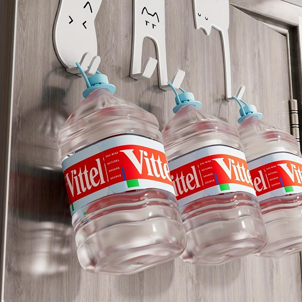 3 Stück Türhängehaken, Türrückhaken Aufbewahrungsregal Ohne Bohren Küchenschranktür Wandhängender Kleiderbügel Aufbewahrung Kleidung Hüte Schlüssel Artefakt