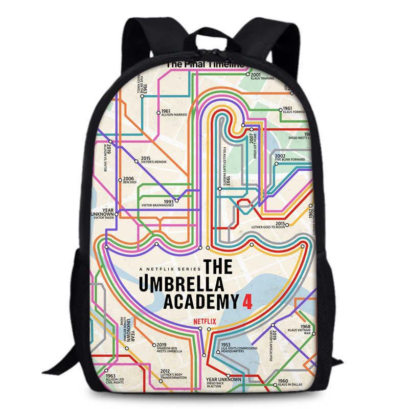Umbrella Academy Backpack For Elementary School Stylish Durable And Breathable Oxford Cloth Design