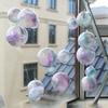 15pcs Plastic Hollow Ball Christmas Hollow Ball Decorations Ball Shopping Mall for Window Transparent Ball Candy Box
