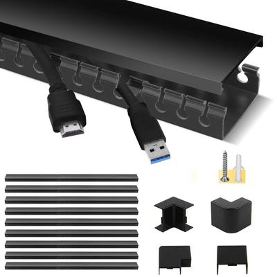 Stageek Capas de Cabos, Calhas de Cabos, Protetores, Organizadores de Cabos de Computador, Capas de Cabos, Calhas de Cabos, para PCs, TVs, Uso de Escritório e Fiação Sob a Mesa