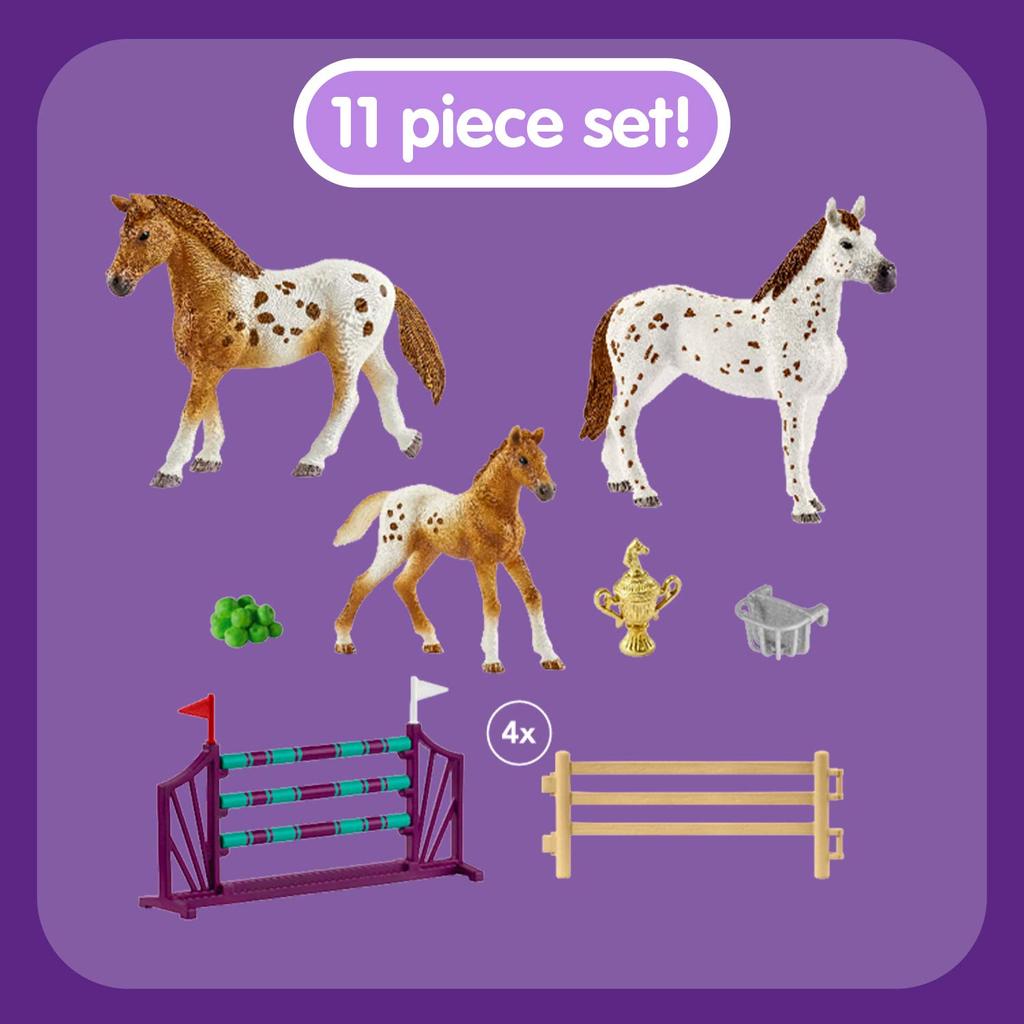 Schleich Horse Club Appaloosa Horse Training Set Figure 42433