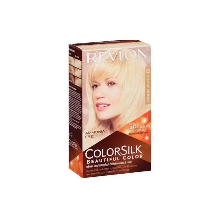 Koloryzacja włosów - Revlon - Colorsilk N°03 Jasny Blond Słoneczny - Bez amoniaku - Kobieta