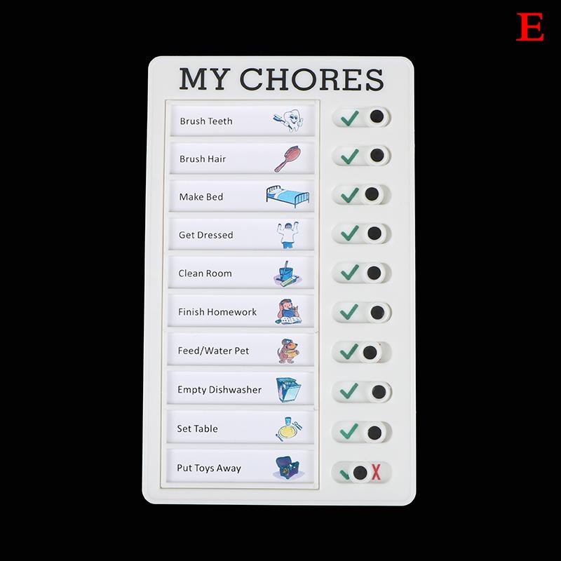 Memo Kunststoff Board Chore Chart Wiederverwendbare Rv Checkliste Tagesplaner Verhalten