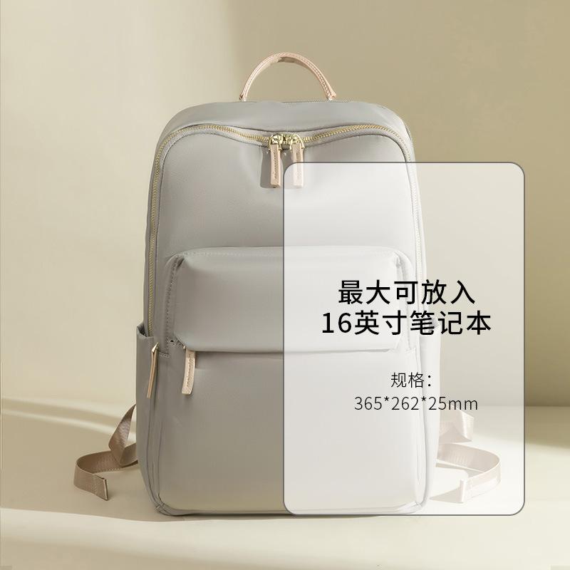 2026 Spring Summer Korean Style Casual Commuter Laptop Backpack for Women Oxford Cloth Large Capacity Travel Daypack Fits 15.6 Inch Notebook