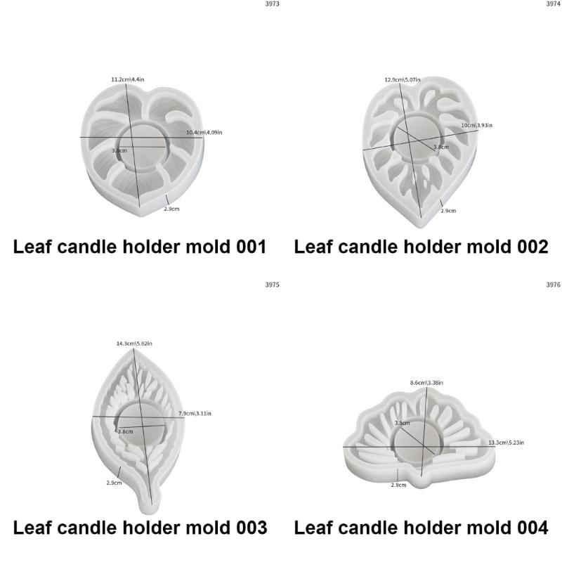 Creative Candle Stand Mold Candle Holder Mold Leaf Shape Candle Rack Mold Hand-Making Supplies Suitable for Candle Stand