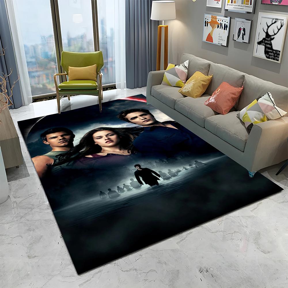 3D-Druck The Twilight Saga HD Teppich für Zuhause Wohnzimmer Schlafzimmer Sofa Fußmatte Dekor, Kinder Spielbereich Teppich Rutschfeste Bodenmatte
