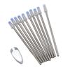 10PCS D1 Ballpoint Refills Metal 0.5mm Ultra Fine Water Based Replaceable Ballpoint Pen Refill Tips for Electromagnetic