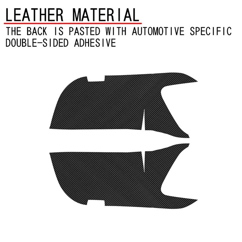 For Toyota Alphard 40 Series Soft Carbon Fiber Car Front Door Anti-Kick Panel Cover Decoration Sticker Car Accessories