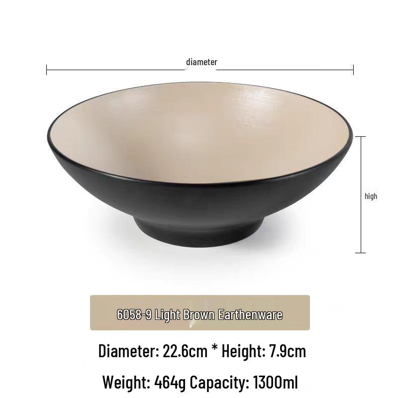 Melamine Japanese Conical Hat Bowl - Large Plastic Soup, Rice, and Noodle Bowl