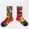 Colorful Cartoon Creative Fashion Vine Graffiti Novelty Men Women Socks Winter Warm Comfortable Cotton Sokken Dropship