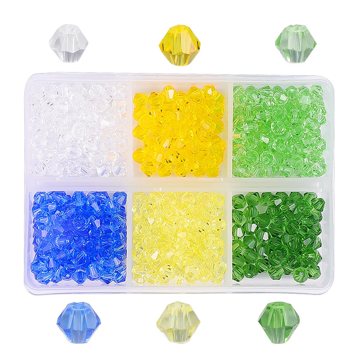 

1 компл./кор. 600 шт. 4 мм стеклянные бусины хрустальные бусины для DIY аксессуары для изготовления ювелирных изделий