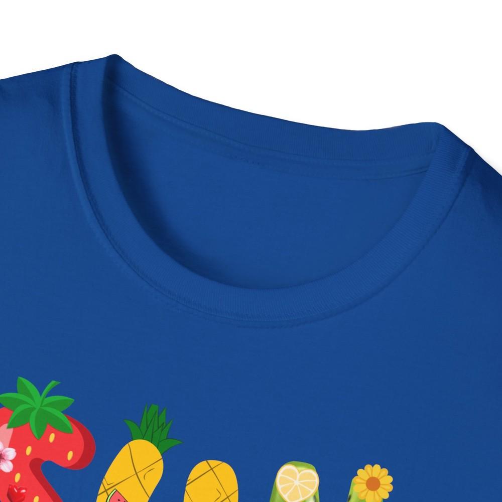 Sunkissed Tropical Fruit Letters Tshirt Summer Vacation Tee