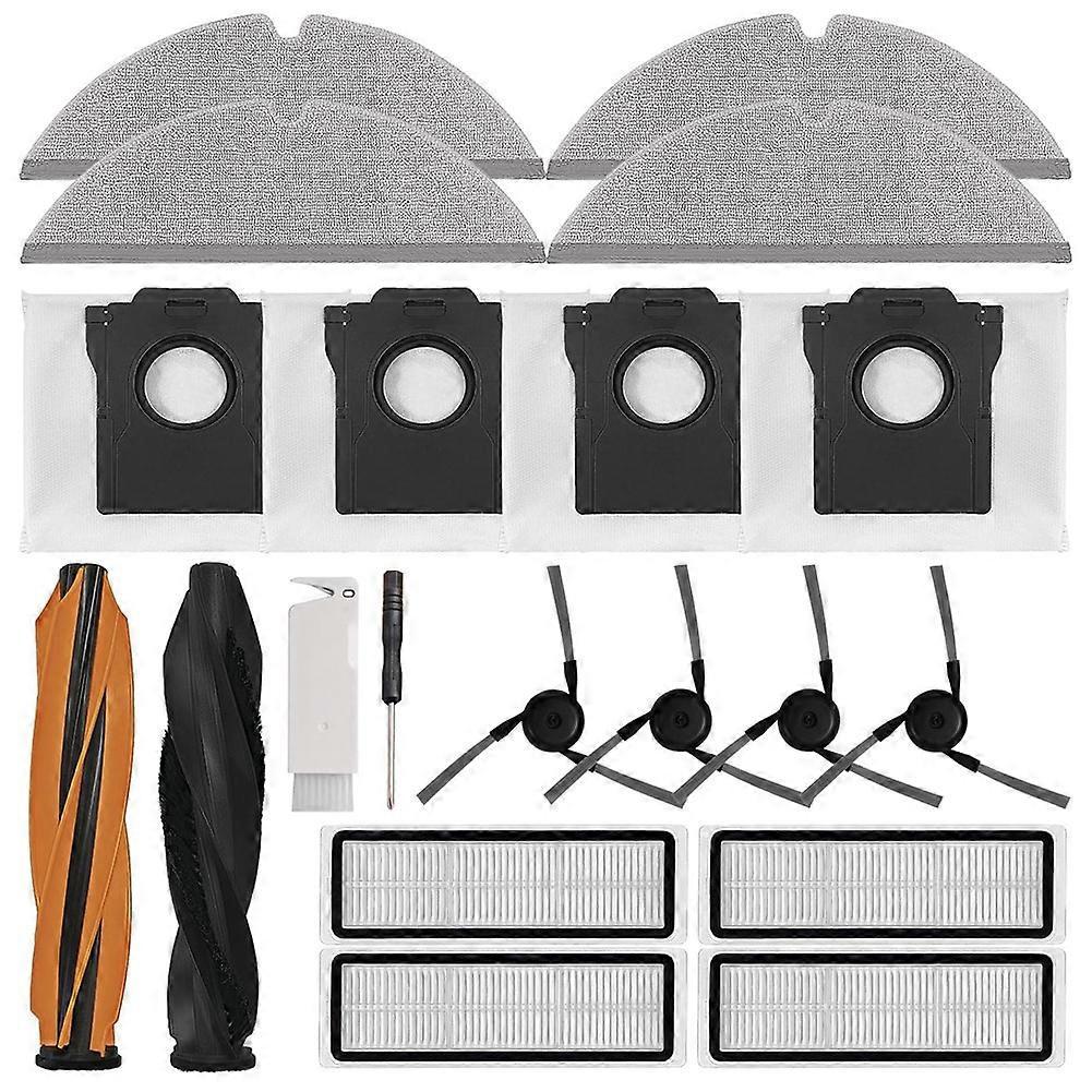 Accessories Kit for Dreame D20 Pro Plus Robot Vacuum Cleaner Parts Main Side Brush Hepa Filter Mop Cloth Dust Bags